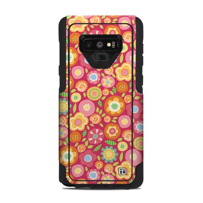 OtterBox Commuter Galaxy Note 9 Case Skin - Flowers Squished