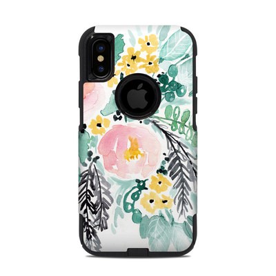 OtterBox Commuter iPhone X-XS Case Skin - Blushed Flowers