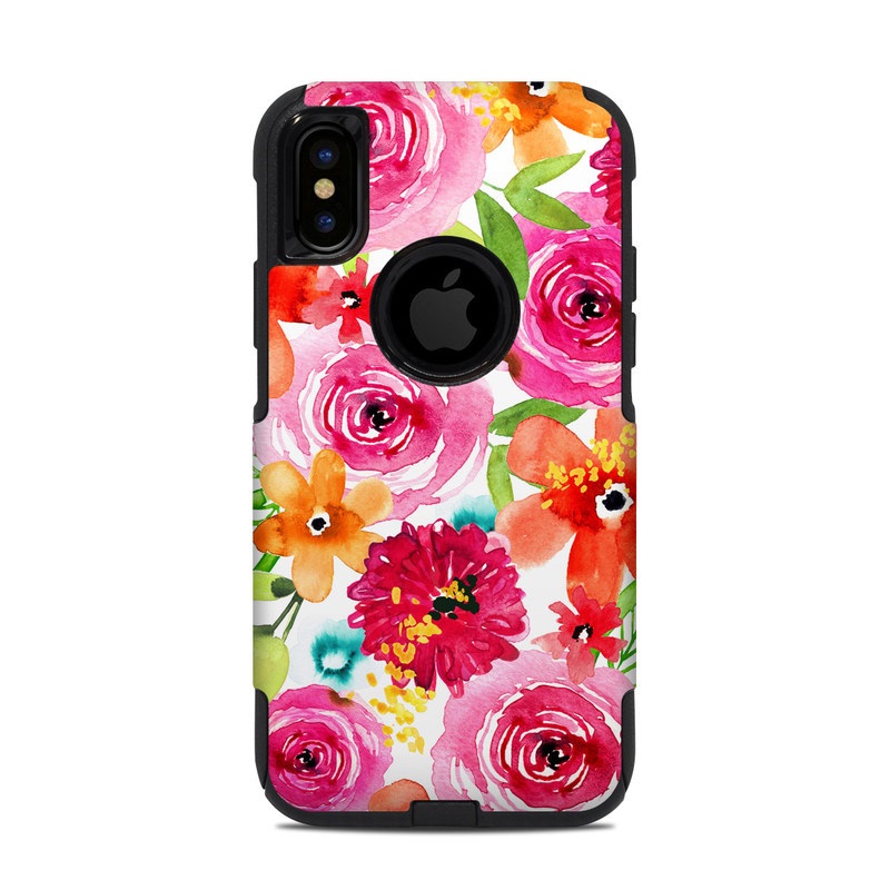 OtterBox Commuter iPhone X-XS Case Skin - Floral Pop (Image 1)