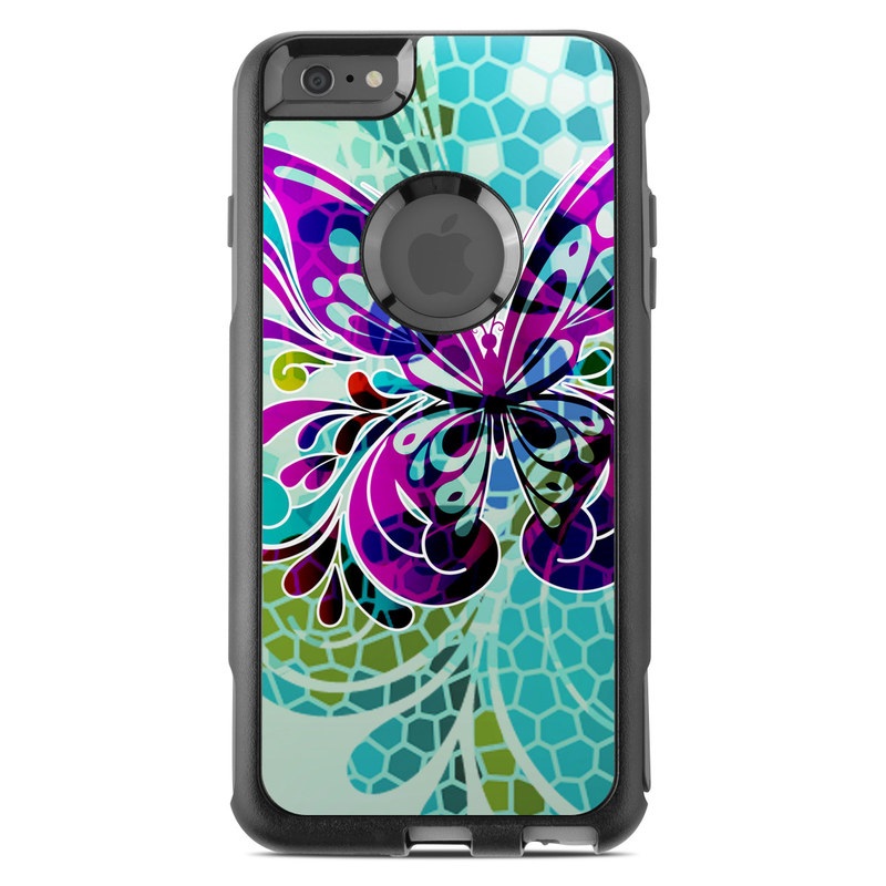 OtterBox Commuter iPhone 6 Plus Case Skin - Butterfly Glass (Image 1)