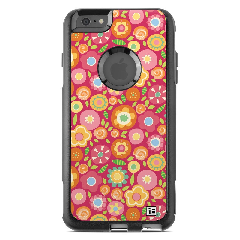 OtterBox Commuter iPhone 6 Plus Case Skin - Flowers Squished (Image 1)