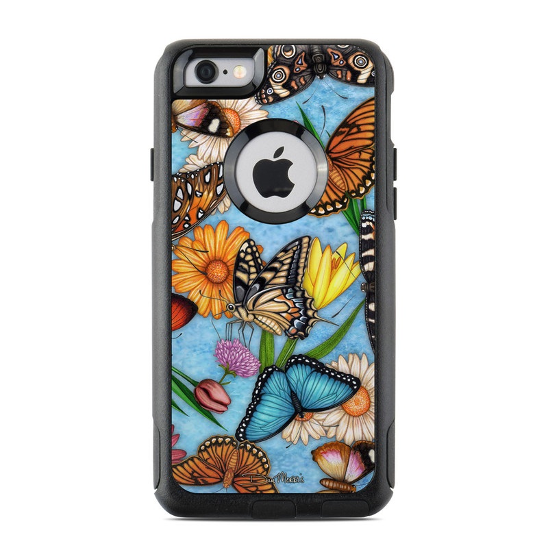 OtterBox Commuter iPhone 6 Case Skin - Butterfly Land (Image 1)