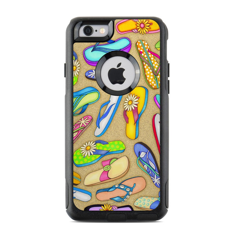 OtterBox Commuter iPhone 6 Case Skin - Flip Flops (Image 1)