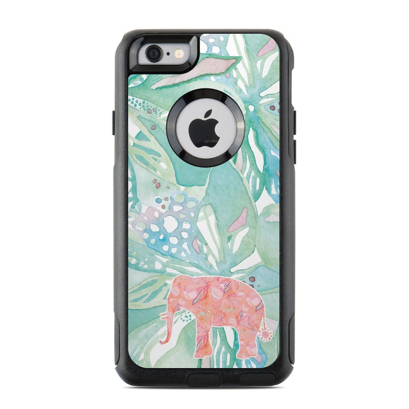 OtterBox Commuter iPhone 6 Case Skin - Tropical Elephant (Image 1)