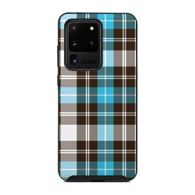 OtterBox Symmetry Galaxy S20 Ultra Case Skin - Turquoise Plaid