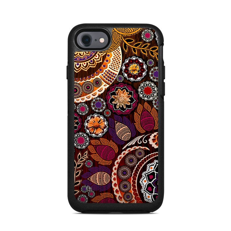 OtterBox Symmetry iPhone 7 Case Skin - Autumn Mehndi (Image 1)