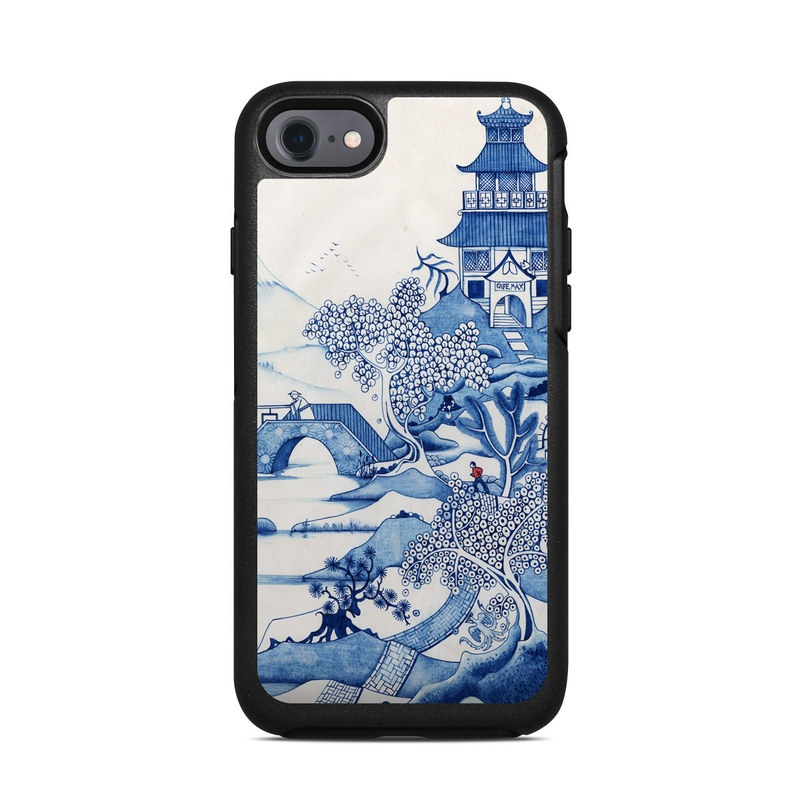 OtterBox Symmetry iPhone 7 Case Skin - Blue Willow (Image 1)