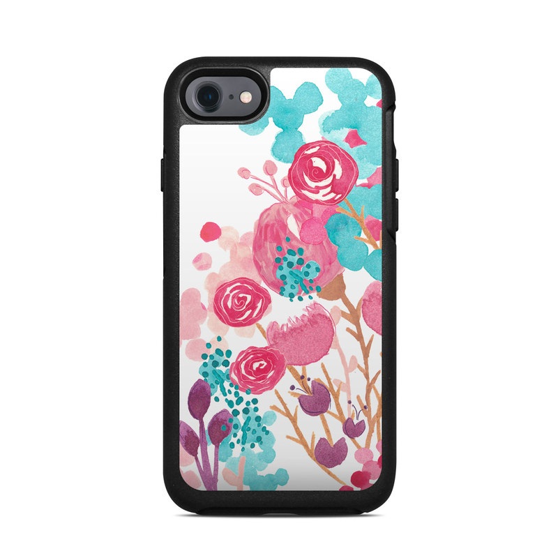 OtterBox Symmetry iPhone 7 Case Skin - Blush Blossoms (Image 1)