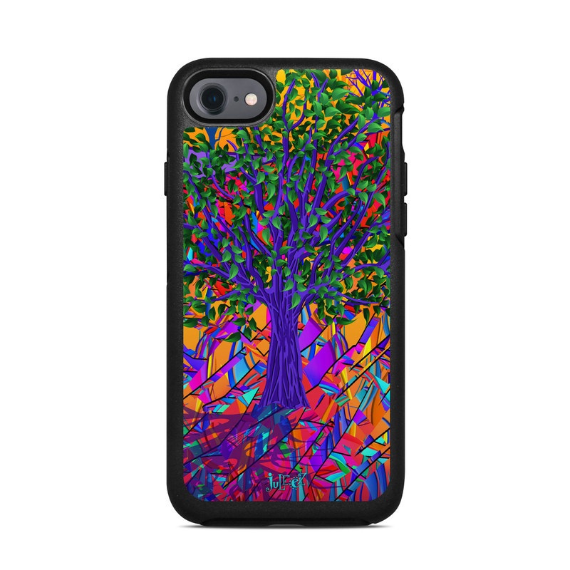 OtterBox Symmetry iPhone 7 Case Skin - Stained Glass Tree (Image 1)