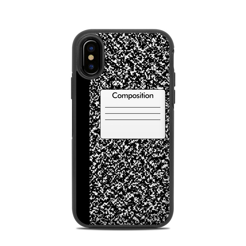 OtterBox Symmetry iPhone X Case Skin - Composition Notebook (Image 1)