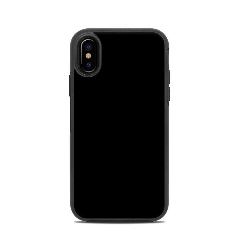 OtterBox Symmetry iPhone X Case Skin - Solid State Black (Image 1)