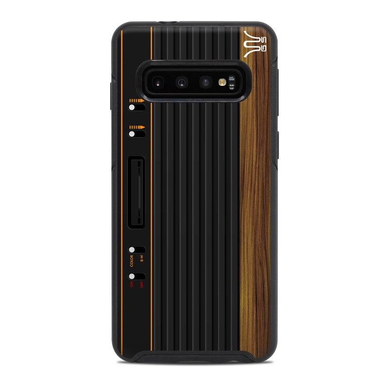 OtterBox Symmetry Galaxy S10 Case Skin - Wooden Gaming System (Image 1)