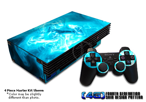 PS2 Skin - Blue Quantum Waves