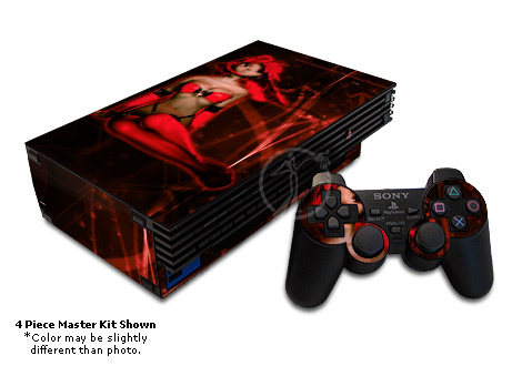 PS2 Skin - Ghost In The Box (Red)