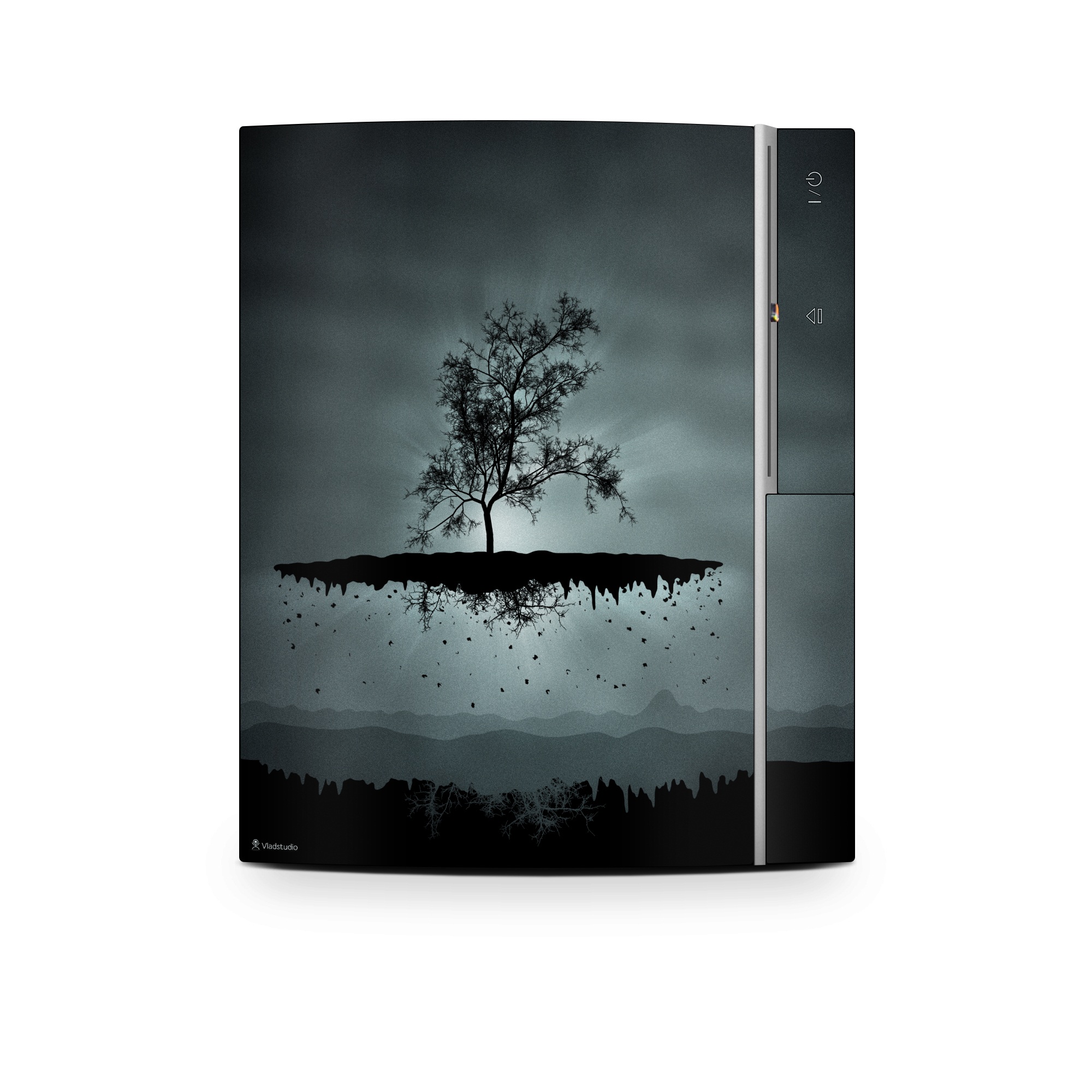PS3 Skin - Flying Tree Black (Image 1)