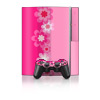 PS3 Skin - Retro Pink Flowers (Image 1)