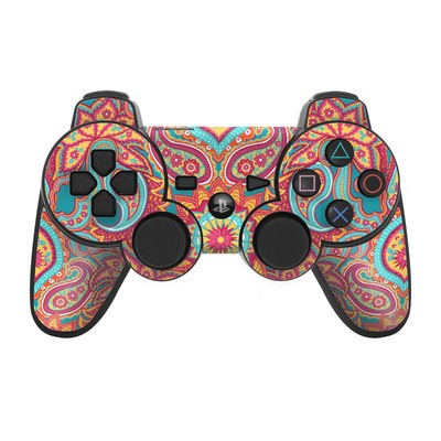 PS3 Controller Skin - Carnival Paisley