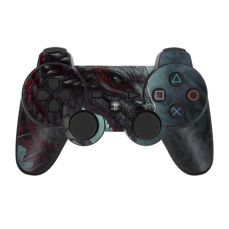 PS3 Controller Skin - Black Dragon (Image 1)