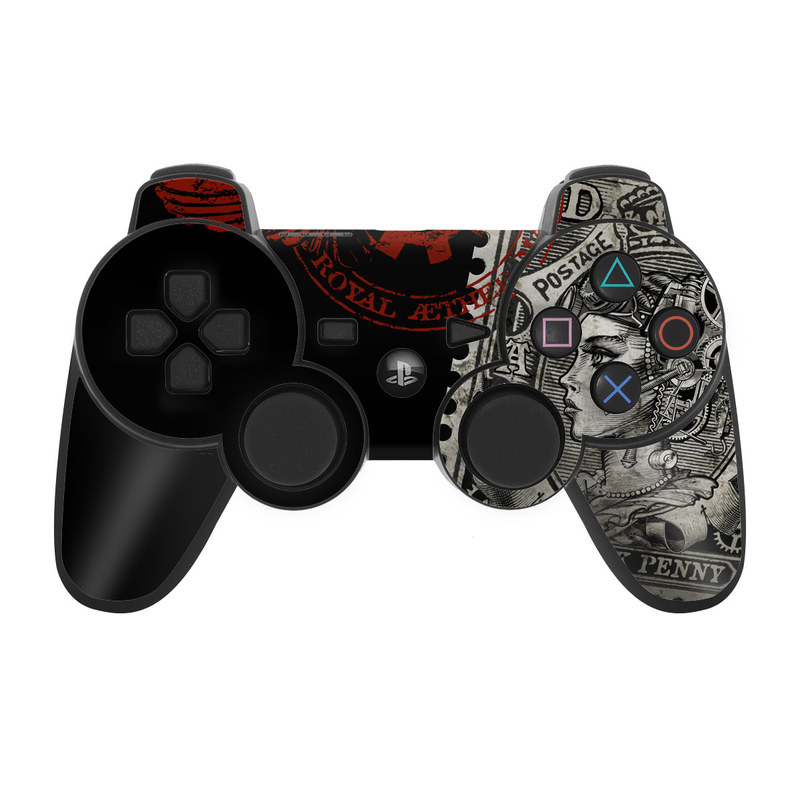 PS3 Controller Skin - Black Penny (Image 1)