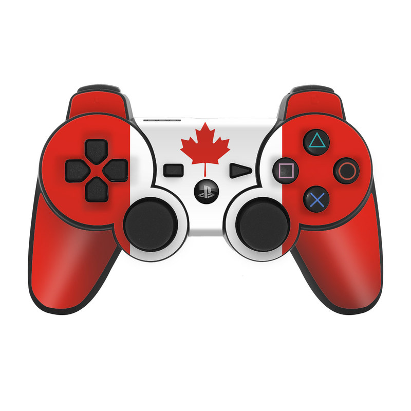 PS3 Controller Skin - Canadian Flag (Image 1)