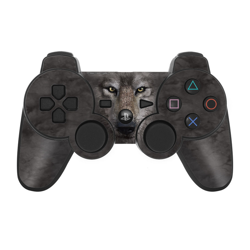 PS3 Controller Skin - Grey Wolf (Image 1)