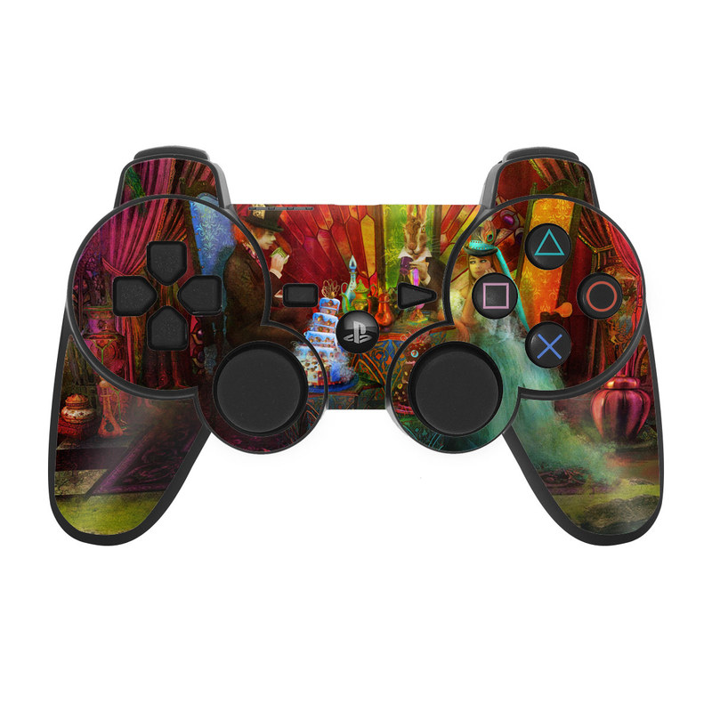PS3 Controller Skin - A Mad Tea Party (Image 1)