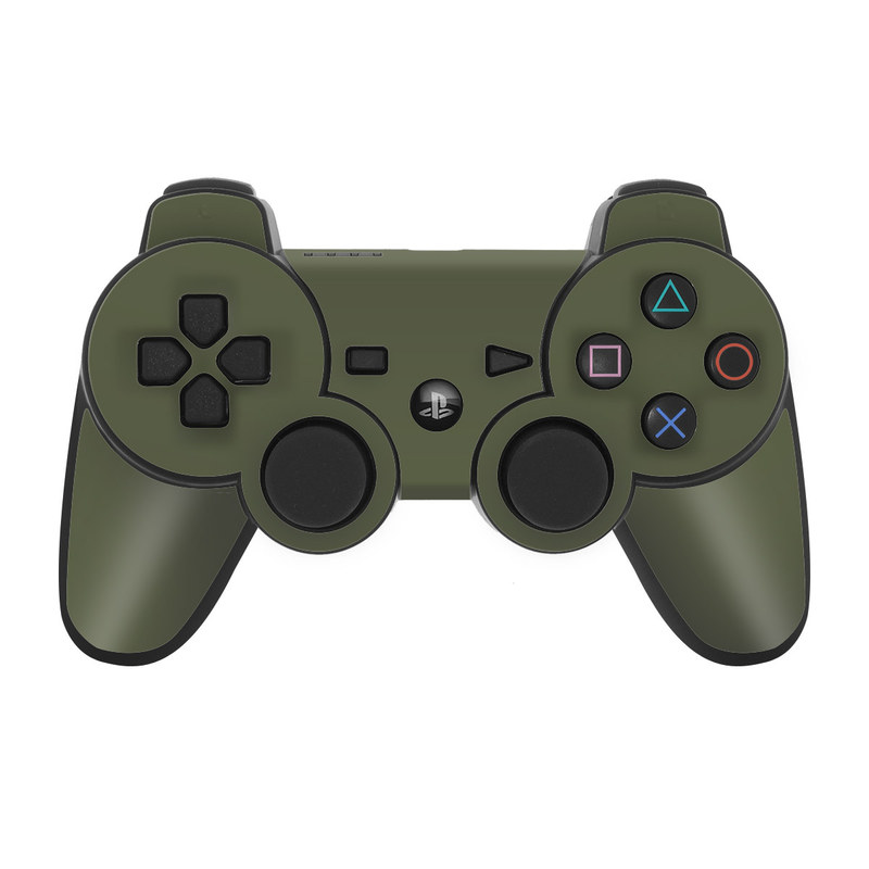PS3 Controller Skin - Solid State Olive Drab (Image 1)