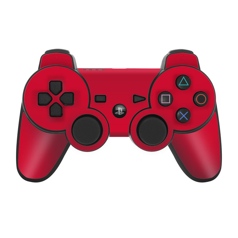 PS3 Controller Skin - Solid State Red (Image 1)