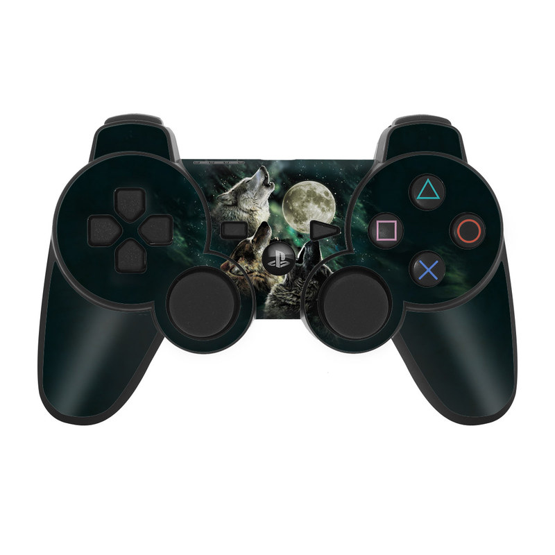 PS3 Controller Skin - Three Wolf Moon (Image 1)