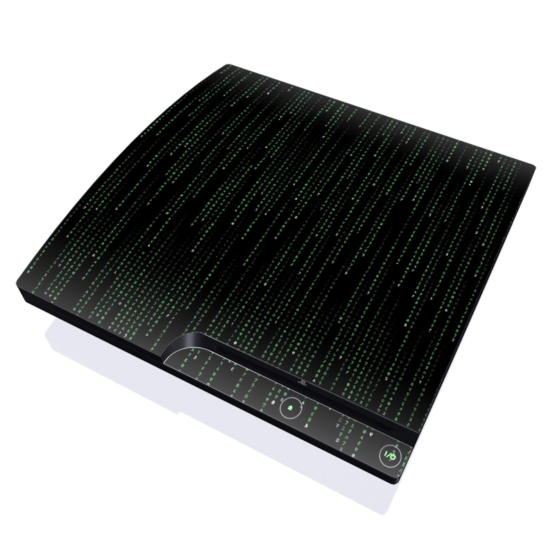 PS3 Slim Skin - Matrix Style Code (Image 1)