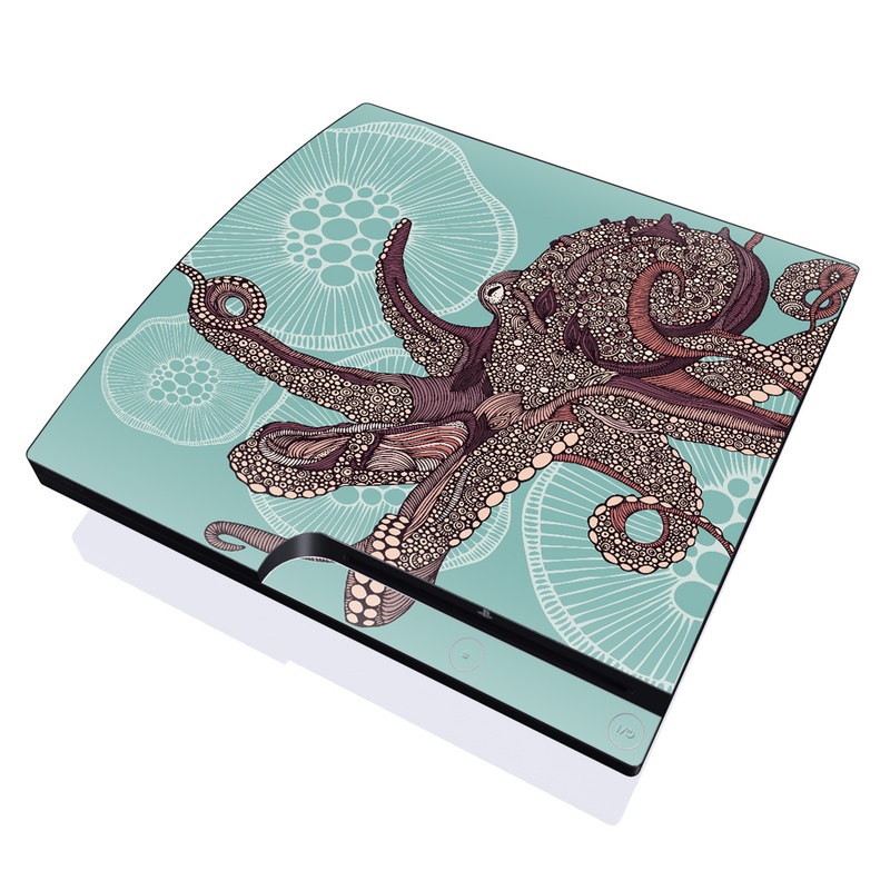 PS3 Slim Skin - Octopus Bloom (Image 1)