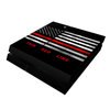 Sony PS4 Skin - Thin Red Line (Image 1)