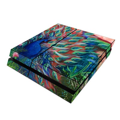 Sony PS4 Skin - Coral Peacock