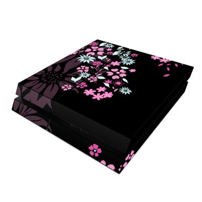 Sony PS4 Skin - Dark Flowers