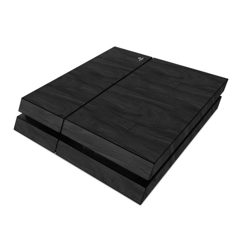 Sony PS4 Skin - Black Woodgrain (Image 1)