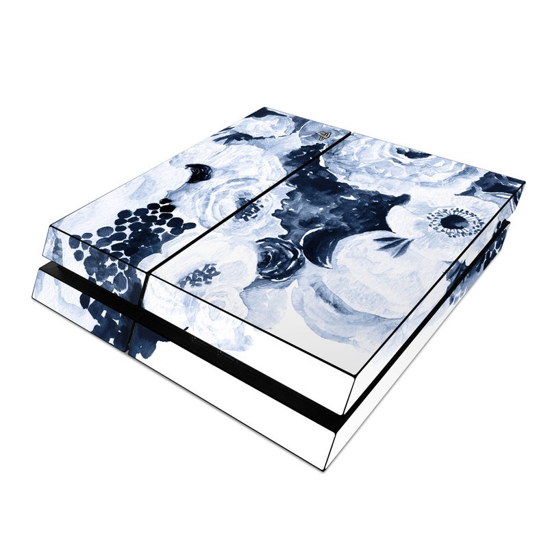 Sony PS4 Skin - Blue Blooms (Image 1)