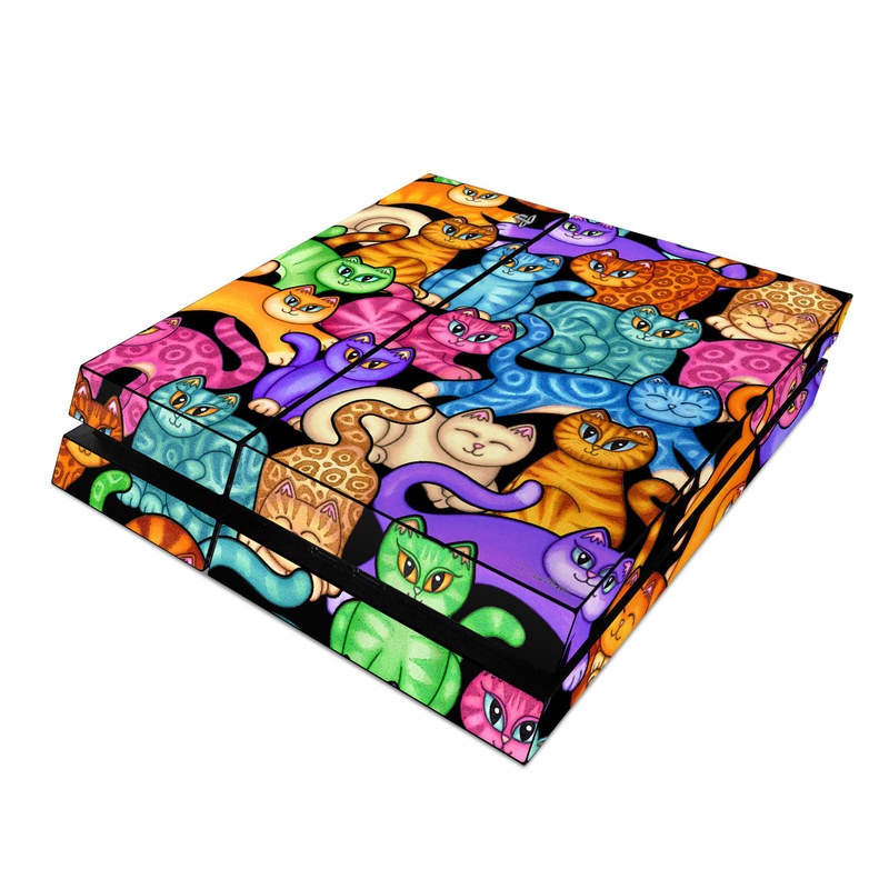 Sony PS4 Skin - Colorful Kittens (Image 1)