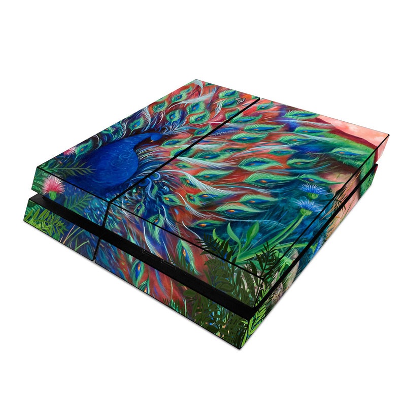 Sony PS4 Skin - Coral Peacock (Image 1)