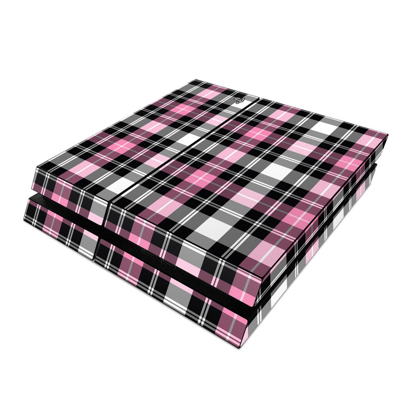 Sony PS4 Skin - Pink Plaid (Image 1)