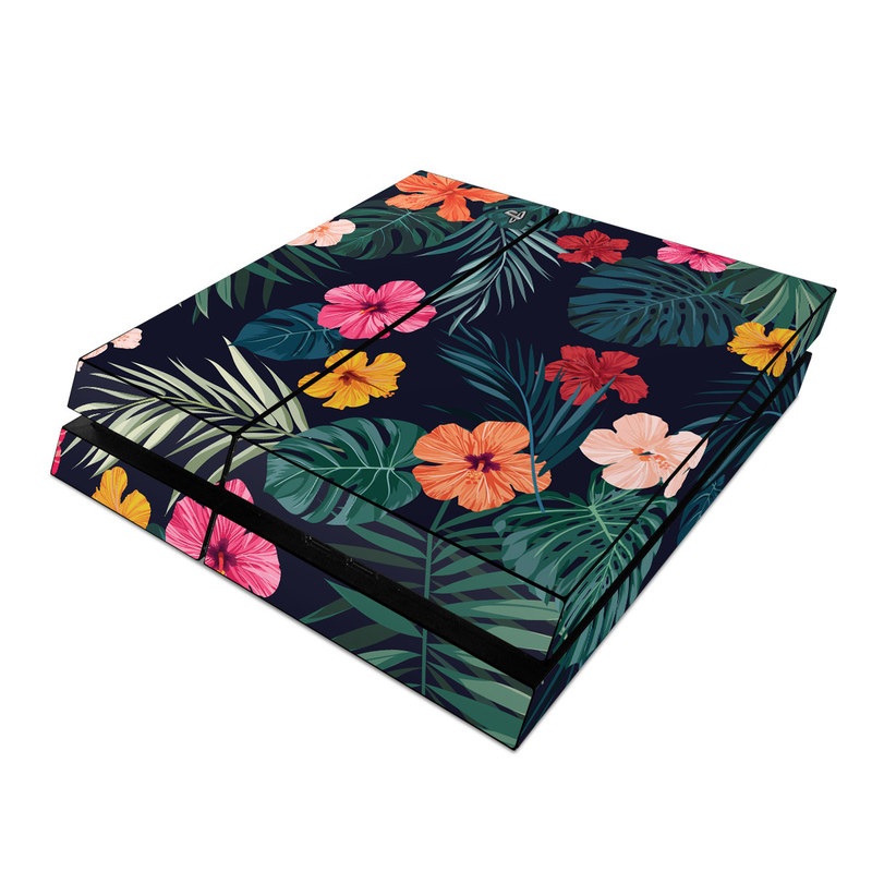 Sony PS4 Skin - Tropical Hibiscus (Image 1)