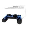 Sony PS4 Controller Skin - Blue Neon Flames (Image 2)