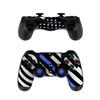 Sony PS4 Controller Skin - Thin Blue Line Hero (Image 1)