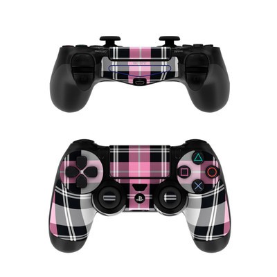 Sony PS4 Controller Skin - Pink Plaid