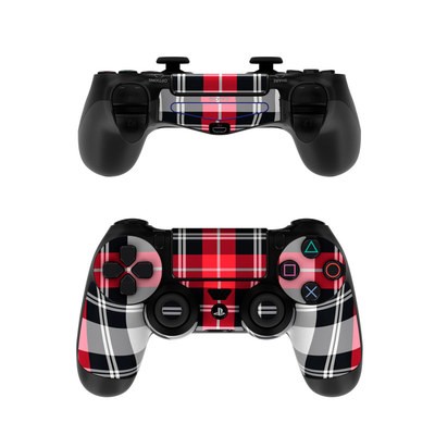 Sony PS4 Controller Skin - Red Plaid