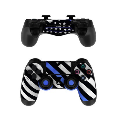 Sony PS4 Controller Skin - Thin Blue Line Hero