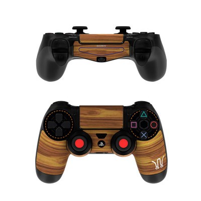 Sony PS4 Controller Skin - Wooden Gaming System
