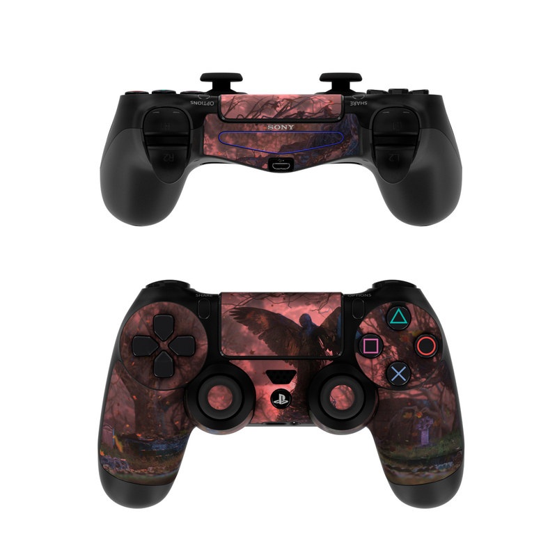 Sony PS4 Controller Skin - Black Angel (Image 1)