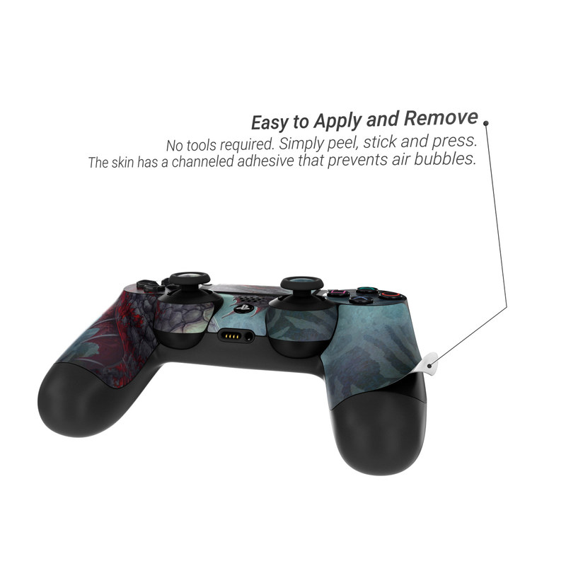 Sony PS4 Controller Skin - Black Dragon (Image 2)