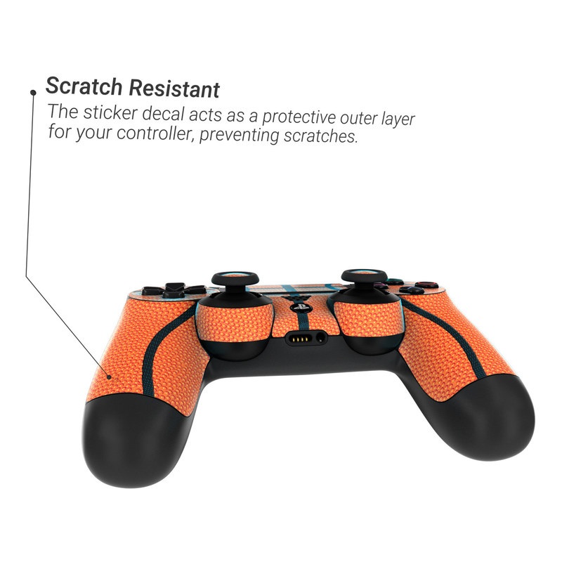 Sony PS4 Controller Skin - Basketball (Image 3)