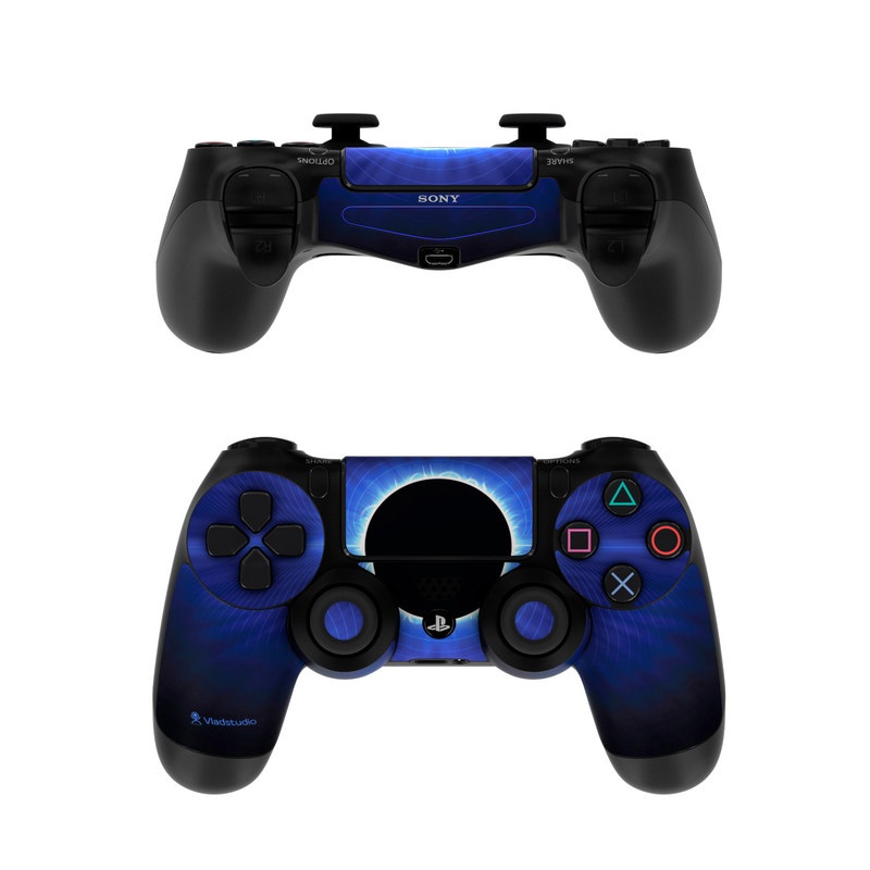 Sony PS4 Controller Skin - Blue Star Eclipse (Image 1)